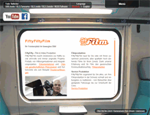 Tablet Screenshot of fiftyfiftyfilm.ch